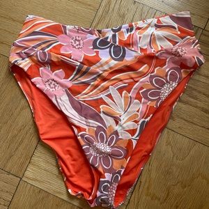 Aerie crossover full coverage high waisted swimsuit bottom size XL